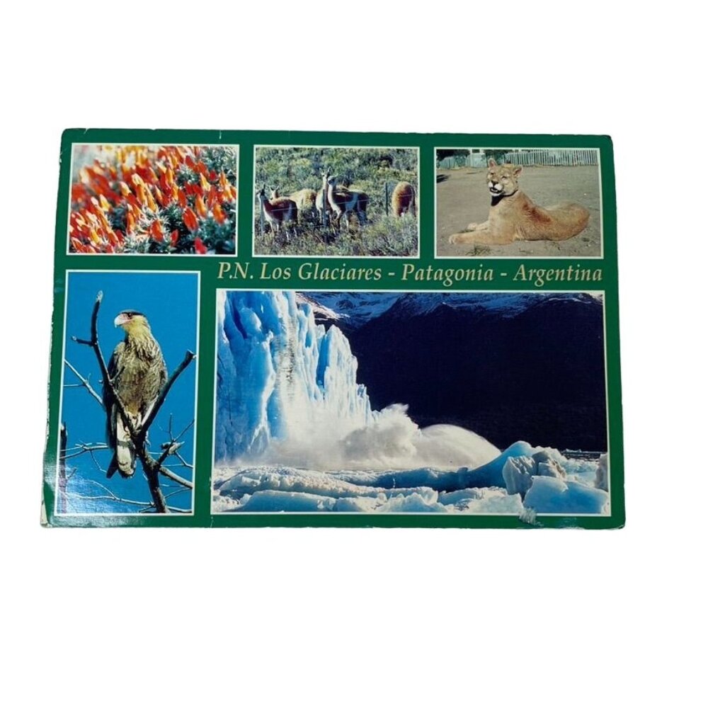 Vintage Postcard Los Glaciares Patagonia Argentina Various Scenes 2001 u